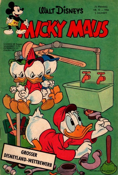 Micky Maus 1956/ 15 (Z1-2/2), Ehapa