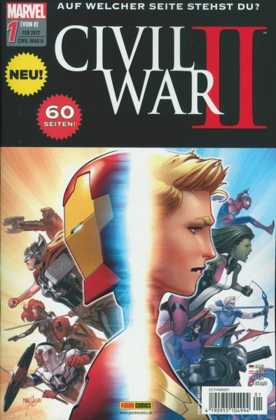 Civil War II 1, Panini