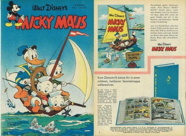 Micky Maus 1953/ 7 (Z1-2/2), Ehapa