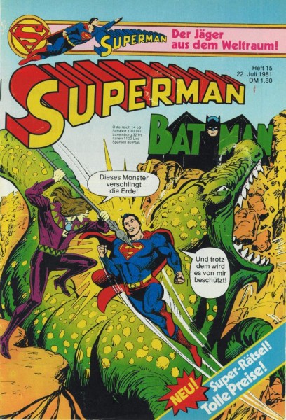 Superman 1981/ 15 (Z2), Ehapa