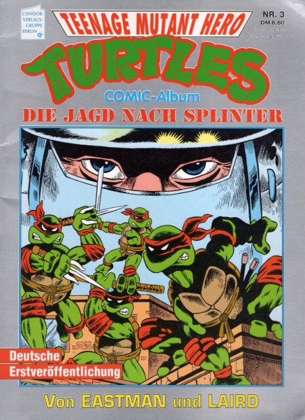 Teenage Mutant Hero Turtles Comic-Album 3 (Z1-2), Condor