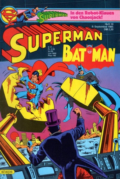 Superman 1985/ 19 (Z0), Ehapa