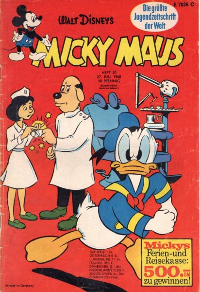 Micky Maus 1968/ 30 (Z2), Ehapa