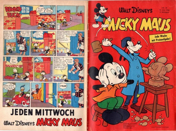 Micky Maus 1958/ 28 (Z2), Ehapa