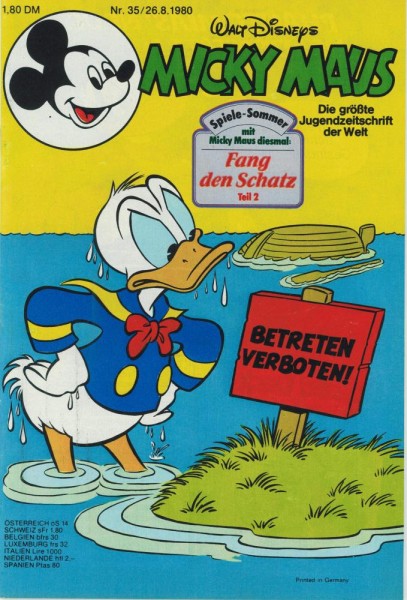 Micky Maus 1980/ 35 (Z0-1/1), Ehapa