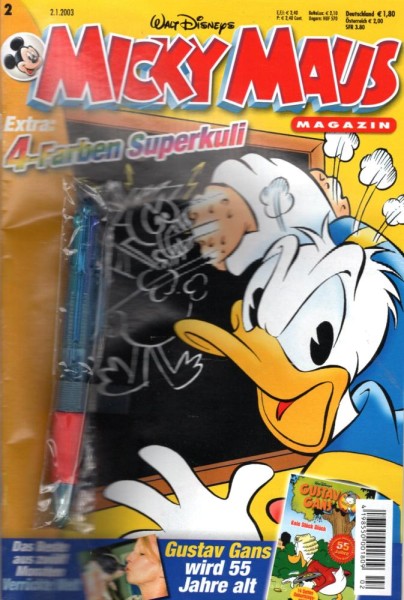 Micky Maus 2003/ 2 (Z1), Ehapa
