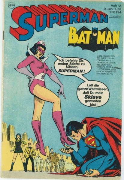 Superman 1973/ 12 (Z2, Sm), Ehapa