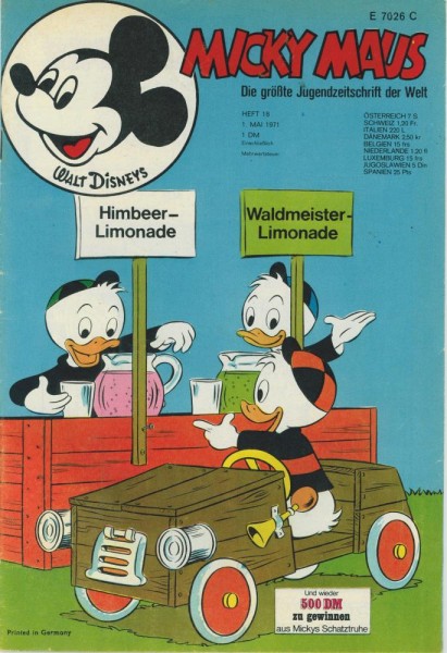 Micky Maus 1971/ 18 (Z1-2), Ehapa