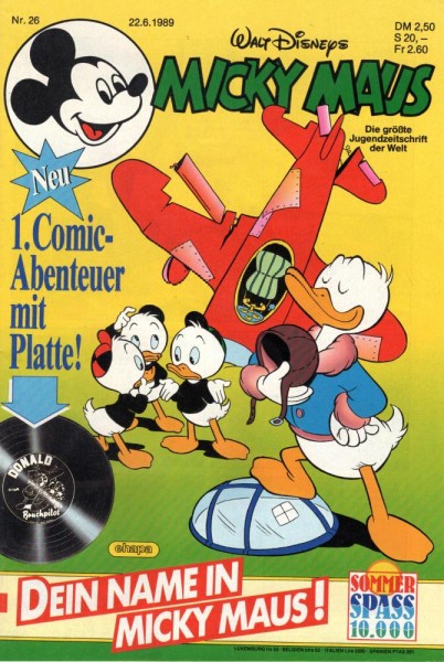 Micky Maus 1989/ 26 (Z0-1), Ehapa