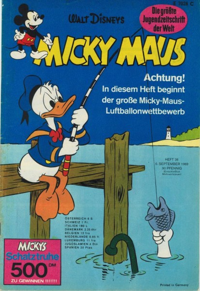 Micky Maus 1969/ 36 (Z1-2), Ehapa