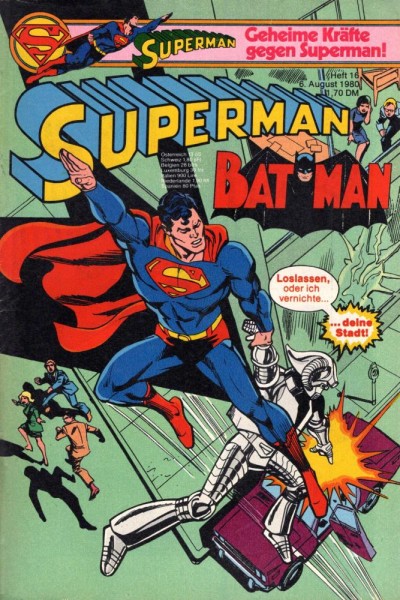 Superman 1980/ 16 (Z1), Ehapa