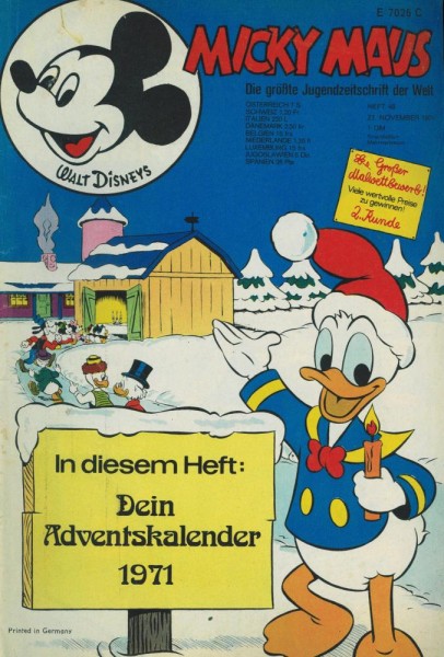 Micky Maus 1971/ 48 (Z1-2), Ehapa