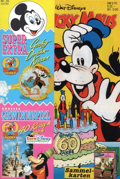 Micky Maus 1992/ 35 (Z0-1), Ehapa
