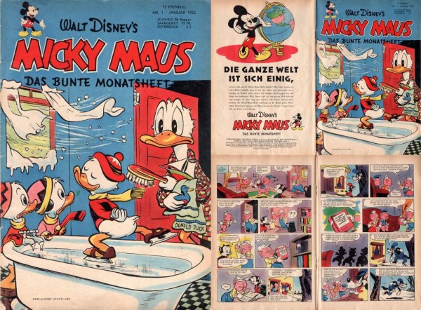 Micky Maus 1952/ 1 (Z1-2), Ehapa