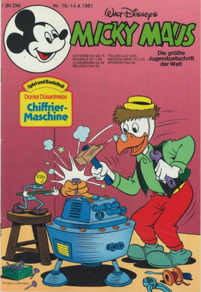 Micky Maus 1981/ 16 (Z1), Ehapa
