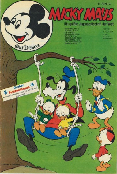 Micky Maus 1971/ 27 (Z1-2), Ehapa