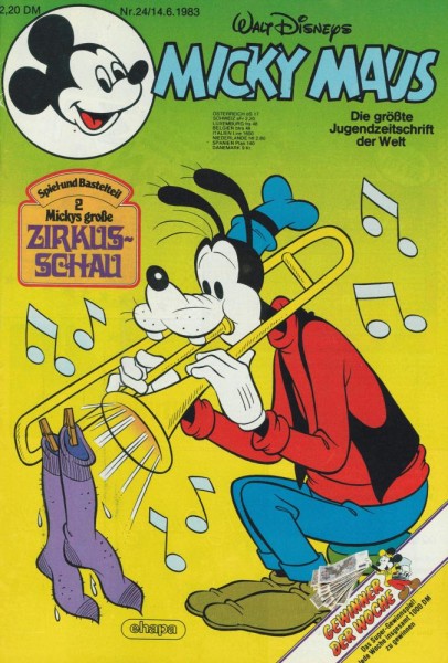 Micky Maus 1983/ 24 (Z1), Ehapa