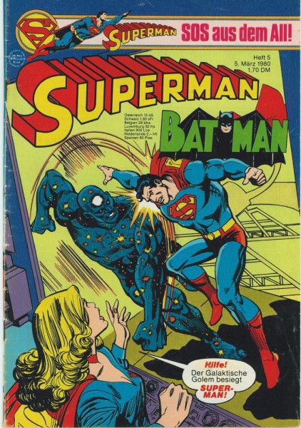 Superman 1980/ 5 (Z1-2, Sm), Ehapa