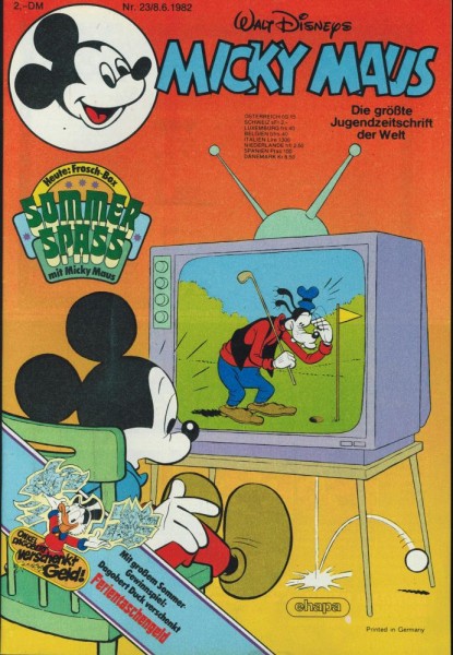 Micky Maus 1982/ 23 (Z0-1), Ehapa
