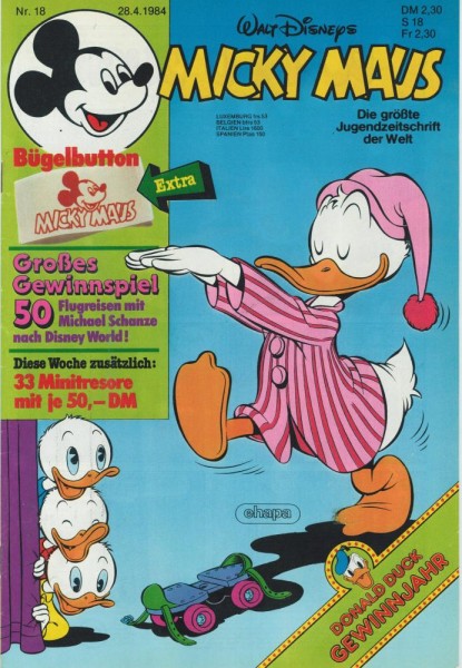 Micky Maus 1984/ 18 (Z1-), Ehapa
