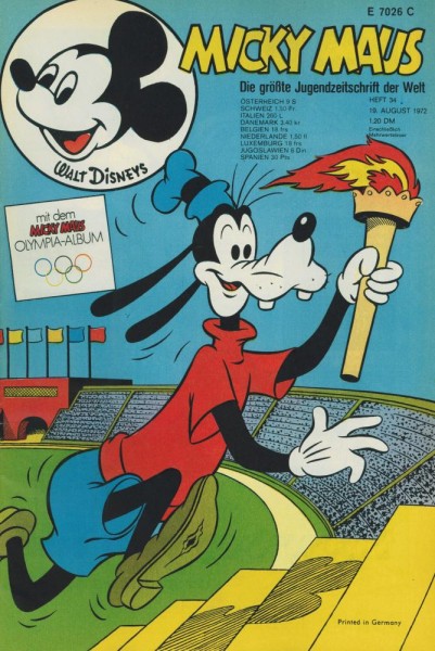 Micky Maus 1972/ 34 (Z0-1), Ehapa
