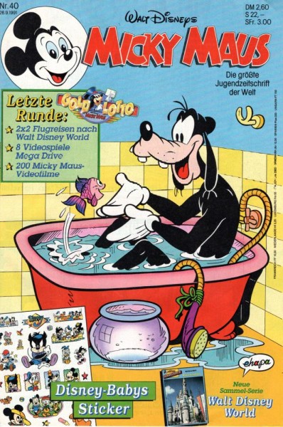 Micky Maus 1991/ 40 (Z0-1), Ehapa