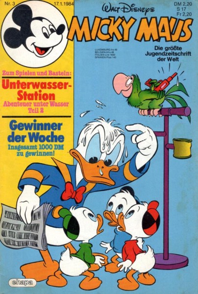 Micky Maus 1984/ 3 (Z1), Ehapa