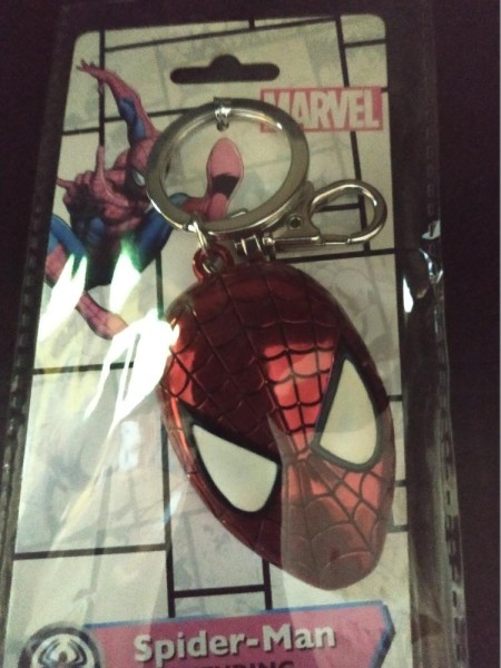 Marvel Schlüsselanhänger Motiv 3: Spider-Man Maske Farbig