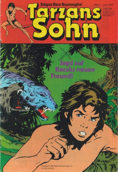Tarzans Sohn 1980/ 7 (Z2, Sz), Ehapa