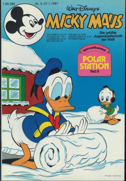 Micky Maus 1981/ 5 (Z1), Ehapa
