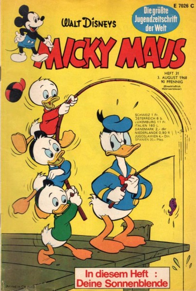 Micky Maus 1968/ 31 (Z1-2), Ehapa