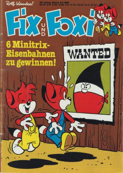 Fix und Foxi 29. Jg. 44 (Z2), Pabel