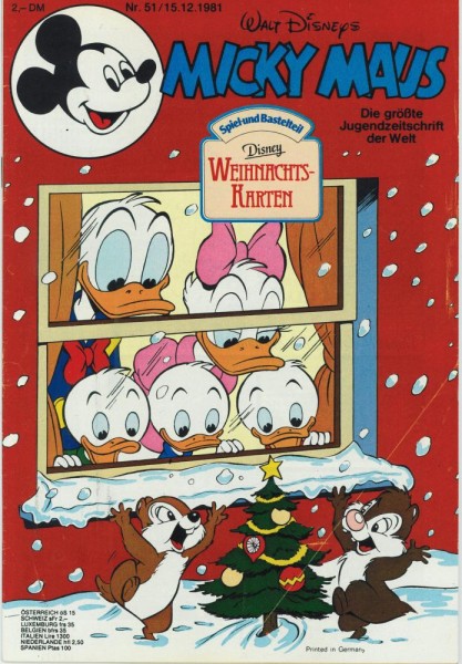 Micky Maus 1981/ 51 (Z1), Ehapa
