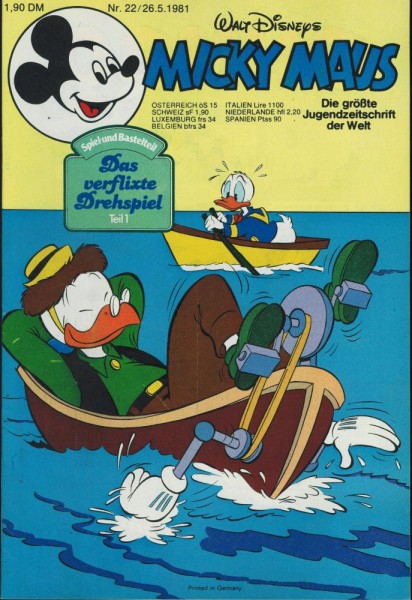 Micky Maus 1981/ 22 (Z0-1), Ehapa