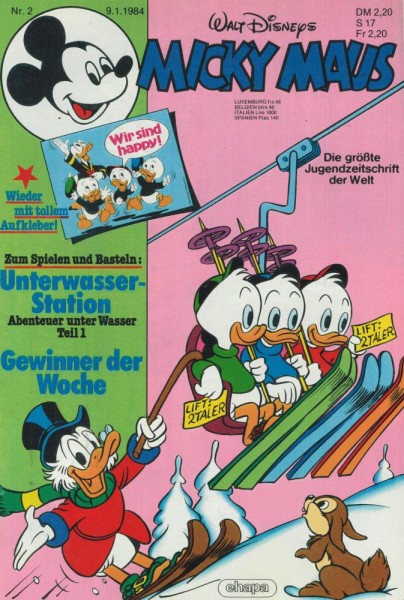 Micky Maus 1984/ 2 (Z0-1), Ehapa