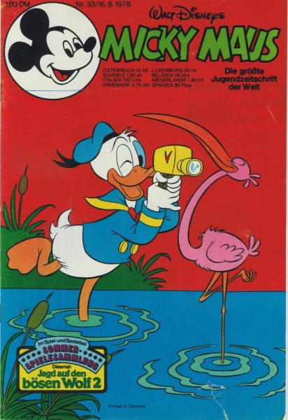 Micky Maus 1978/ 33 (Z1, Sz), Ehapa