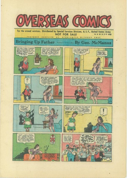 Overseas Comics 109 (Z1-2), A.S.F. United States Army