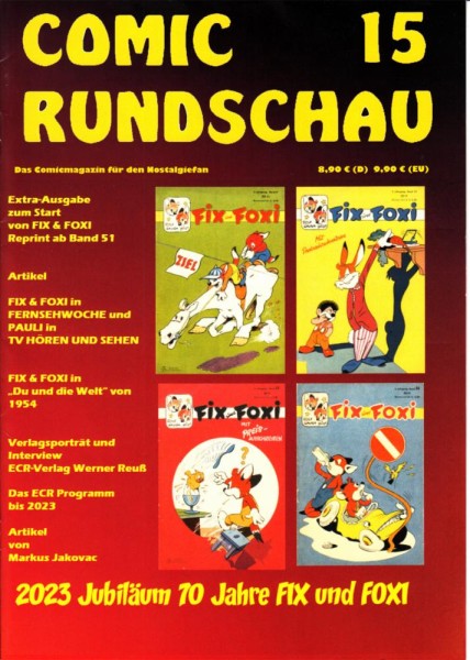 Comic Rundschau 15, ECR-Verlag