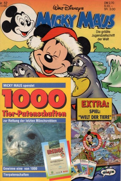 Micky Maus 1992/ 52 (Z0-1), Ehapa