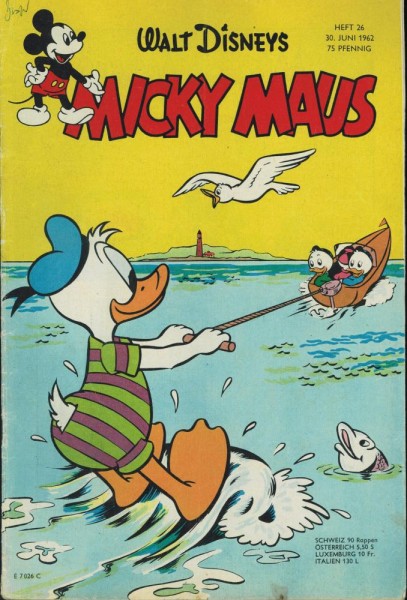 Micky Maus 1962/ 26 (Z2, Sm, Sz), Ehapa