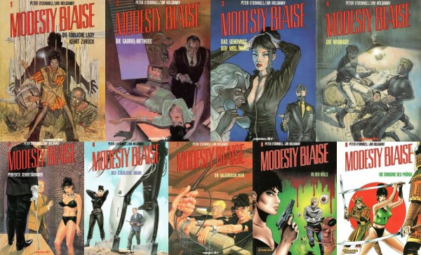 Modesty Blaise 1-9 (Z1, 1. Aufl.), Carlsen