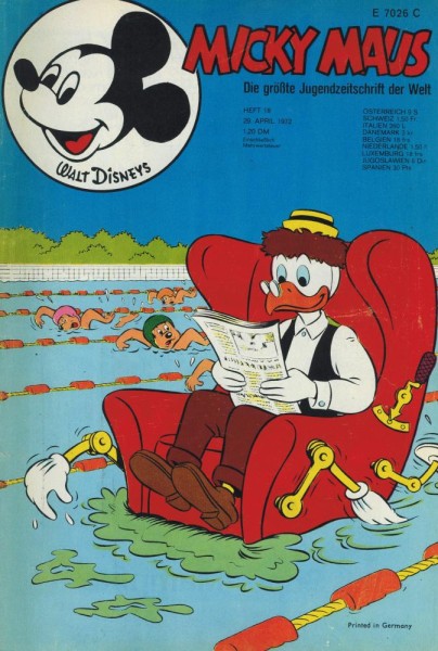 Micky Maus 1972/ 18 (Z1-2), Ehapa