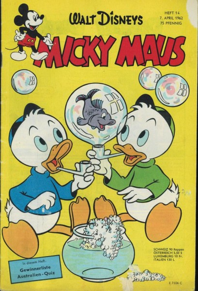 Micky Maus 1962/ 14 (Z2, Sm), Ehapa