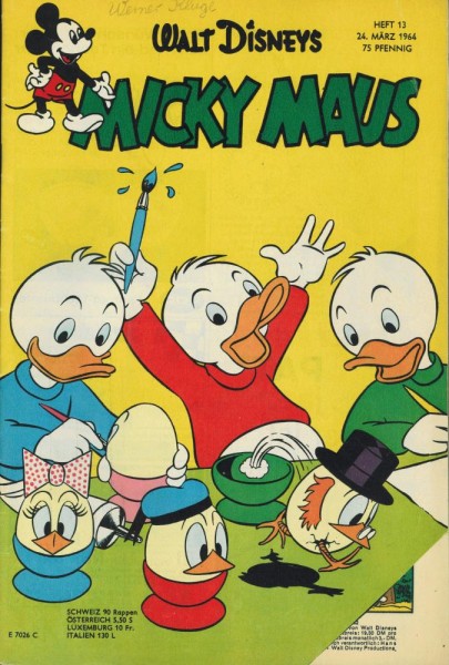 Micky Maus 1964/ 13 (Z1-2,Sm, Sz), Ehapa