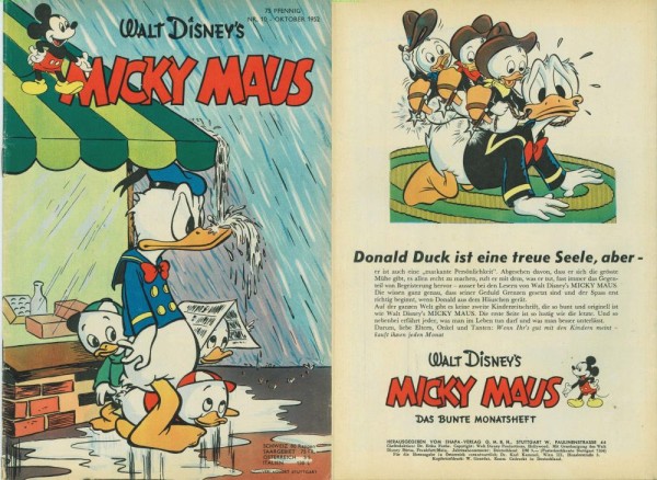 Micky Maus 1952/ 10 (Z1-2), Ehapa
