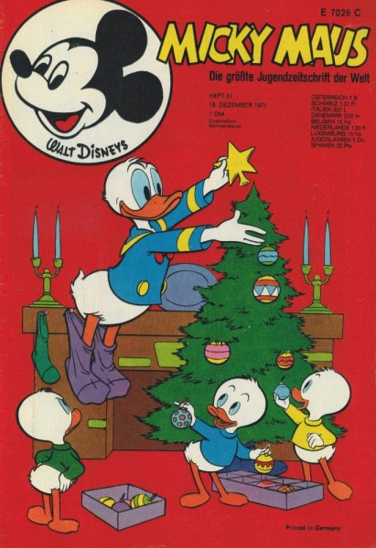 Micky Maus 1971/ 51 (Z1), Ehapa
