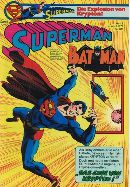 Superman 1979/ 8 (Z1-2), Ehapa