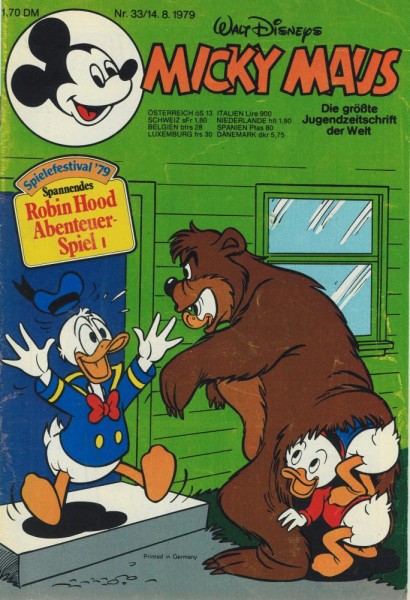 Micky Maus 1979/ 33 (Z1-2), Ehapa