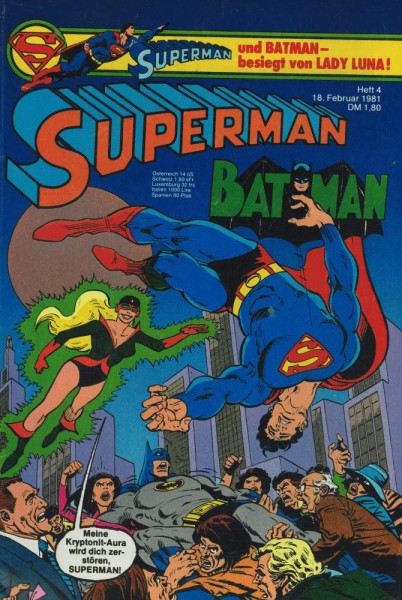 Superman 1981/ 4 (Z1), Ehapa