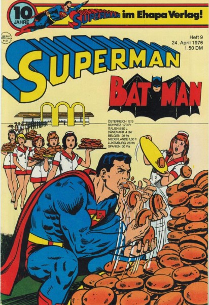 Superman 1976/ 9 (Z1, Sm), Ehapa